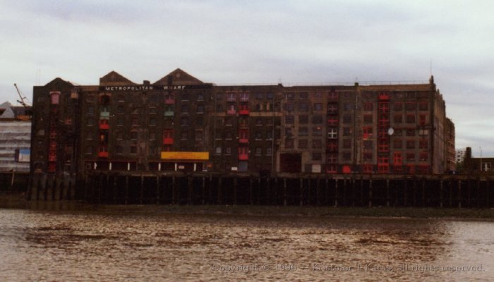 Metropolitan Wharf building, now luxury flats, England