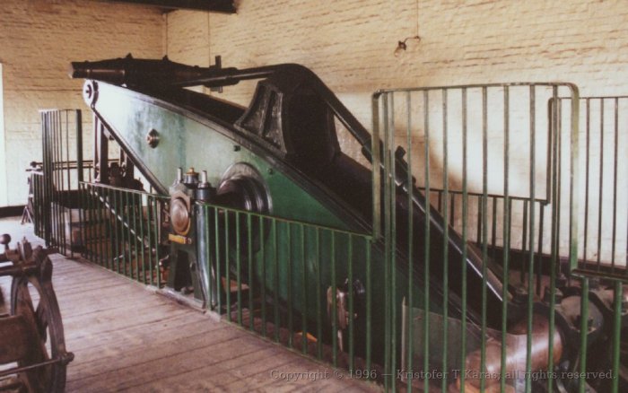 Reciprocating beam atop engine, Kew Bridge Steam Museum, England