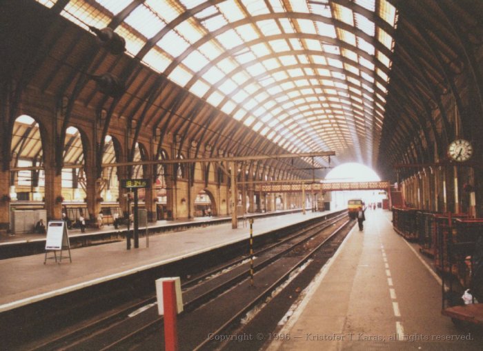 Platform view, King's Cross station, London