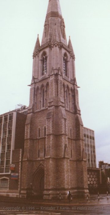 Spire sans church, London