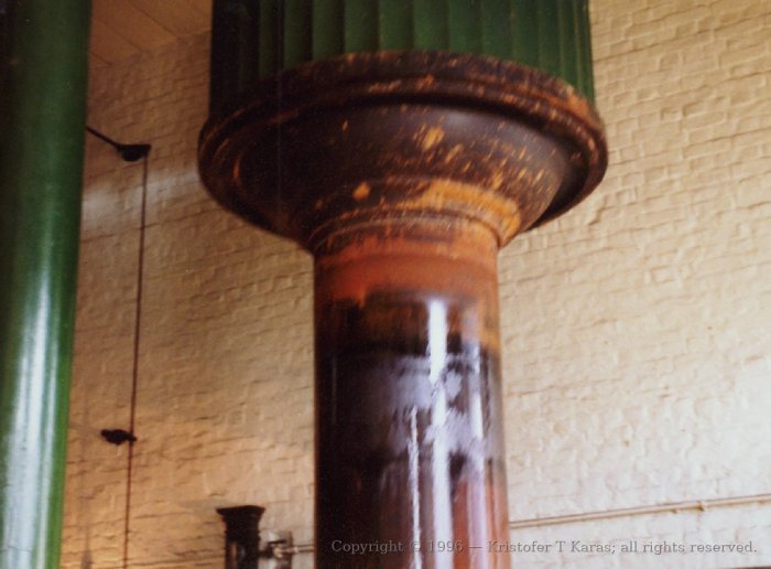 Counterweight lifted, beam engine, Kew Bridge Steam Museum, England