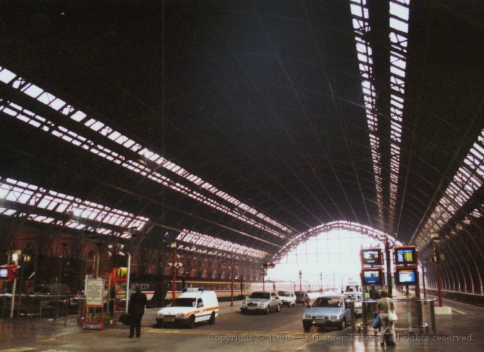 Interior car park, Saint Pancras station, London