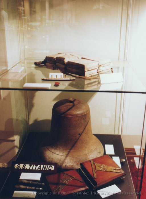 Artifacts brought up from "Titanic", Liverpool, England