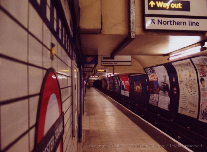 Platform, Euston underground station, London