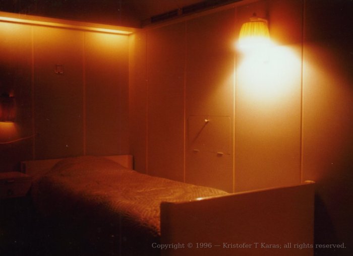 HRH Queen Elizabeth's now-disused bedroom, railway museum, York, England