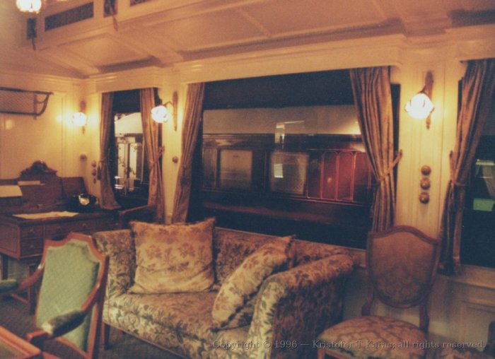 Detail of HRH King Charles's office, National Railway Museum, York, England