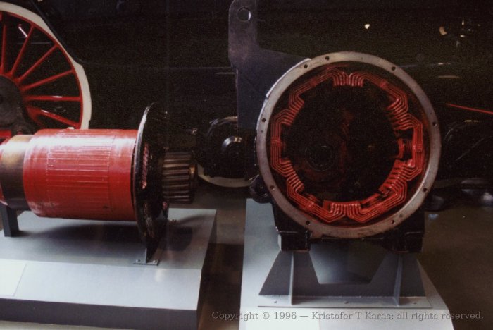 Locomotive motor, National Railway Museum, York, England