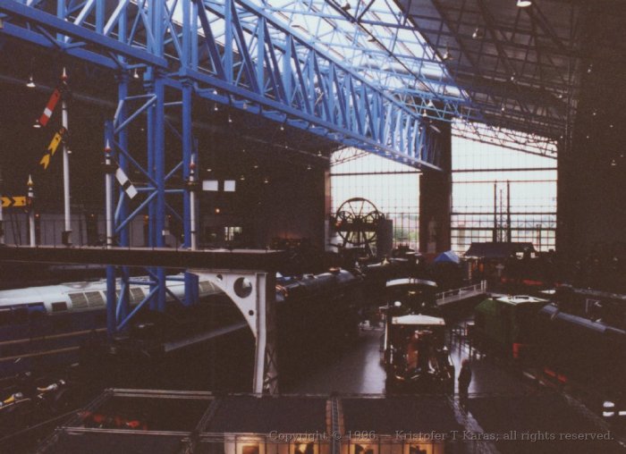 Engine display from above, National Railway Museum, York, England