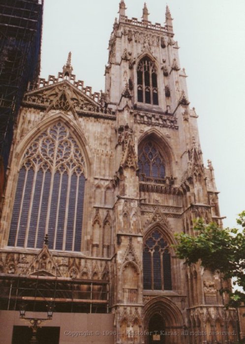 York Minster, rear exterior view, York, England