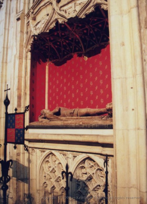 Tomb interior to York Minster, England