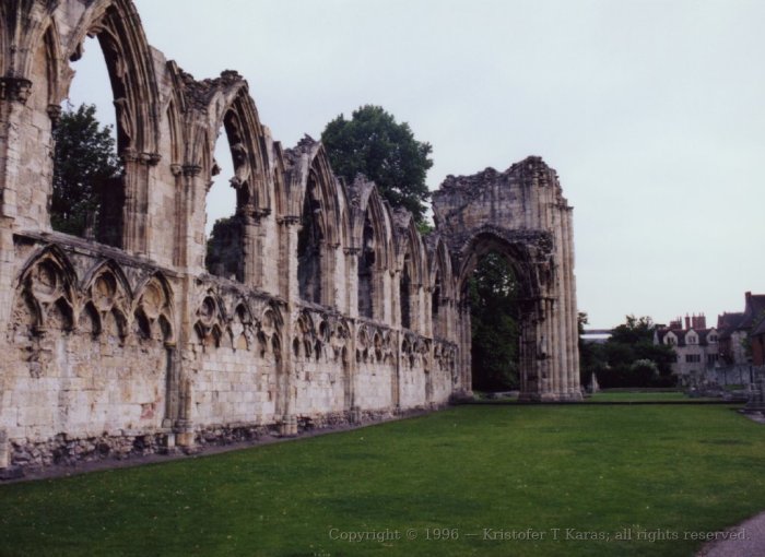 Ruins of Saint Mary's Abbey, York, England