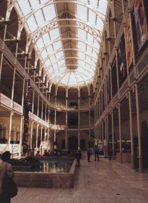 Inside the National Museum of Scotland, Edinburgh