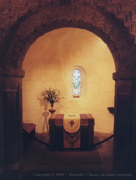 Very small chapel at Edinburgh Castle, Scotland