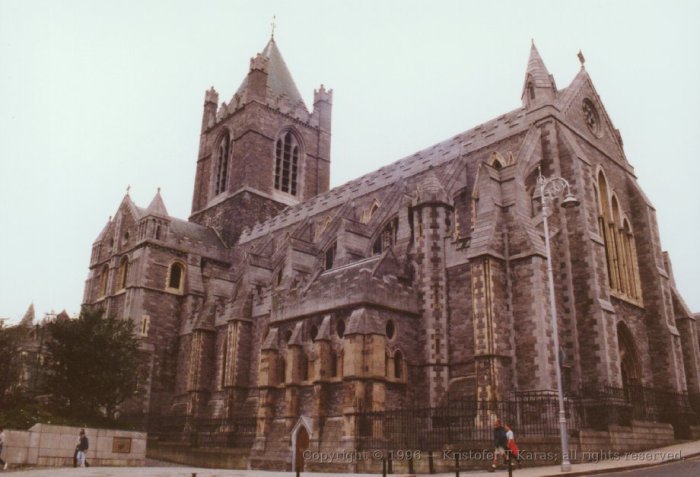 Exterior shot from southeast of Christ's Church, Dublin