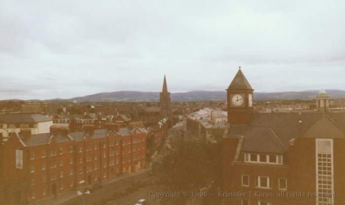 View from the chapel/residence tower of Christ's Church, Dublin