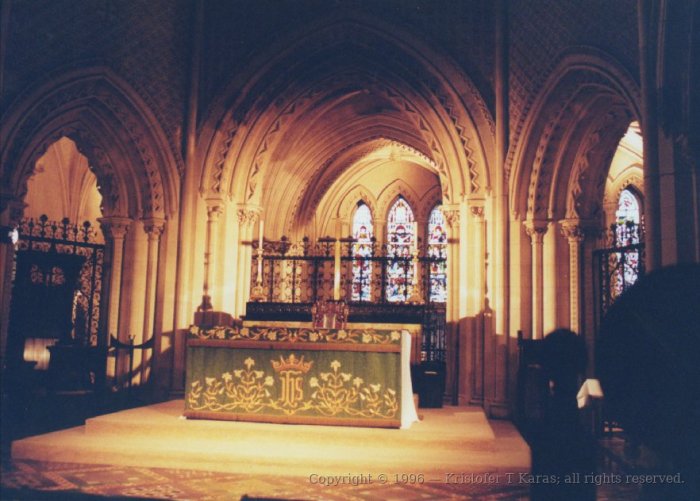 Intermediate Altar and worship area within Christ's Church, Dublin