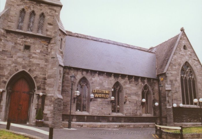 Small church converted into a lamp store, Dublin