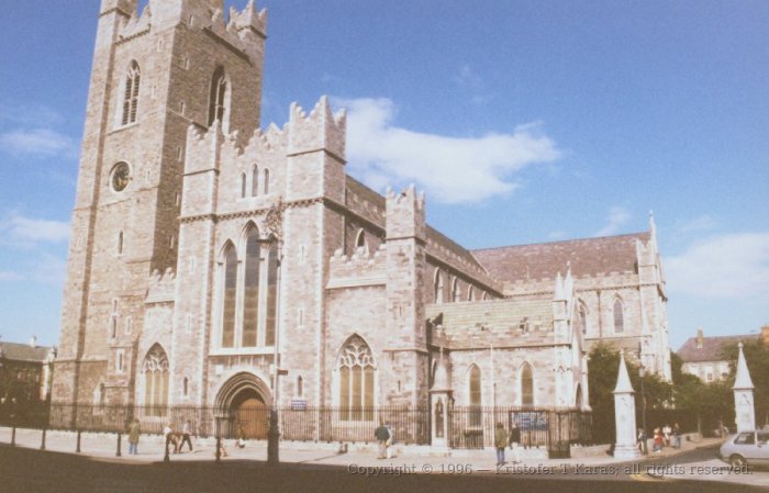 Front view, Saint Patrick's Cathedral, Dublin