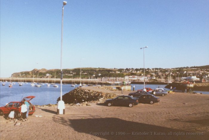 Houth Harbor, with small water craft, Ireland