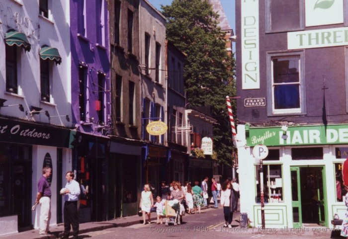 The Huguenot section of Cork City takes on a purple tint; Ireland