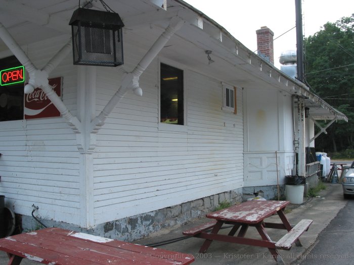 Gilbertville Station as seen from former trackbed