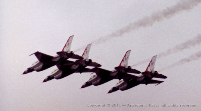 An image from a Hanscom AFB air show in the late 1980s