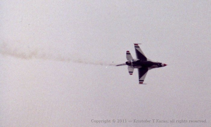 An image from a Hanscom AFB air show in the late 1980s