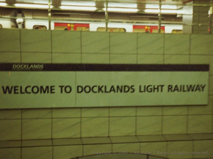 D.L.R. Sign, Bank Station Underground, London