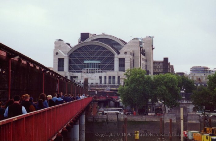 Charing Cross from Hungerford Railway Bridge, London