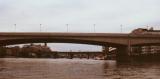 Peering under the modern London Bridge, looking westward upriver