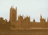 Rear quarter, Houses of Parliament, London