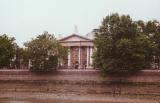 Portion of Tate Gallery exterior, the Thames, London