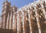 Flying buttresses along the wall of the Nave, Westminster Abbey, London