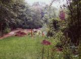 Grave-site restoration near Highgate Cemetery, Highgate, London