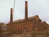 Lots Road power station, from the Thames, Chelsea, London
