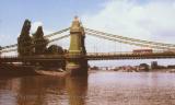 Bridge crossing the Thames, Chelsea/Fulham, London