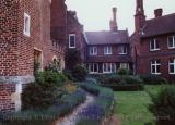 Lovely alcove along the side of Hampton Court, England