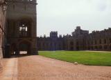 Parade Grounds with lush grass, Windsor Castle, England