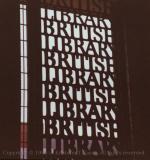 British Library grillwork sign, London
