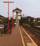 Railway station and signal tower, Canterbury, England