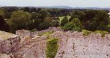 Cardiff Castle grounds as seen from the top of the keep, Cardiff, Wales