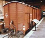 Historic goods car, National Railway Museum, York, England