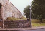 Portion of city wall surrounding York, England