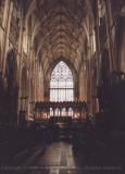 Choir and east end (with alter), York Minster, England