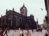 Stone church on the hill towards Edinburgh Castle, Scotland