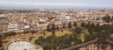 Nearly aerial view of Edinburgh, seen from the castle; Scotland