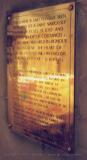 Chapel dedication plaque, Christ's Church, Dublin