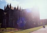 Sun-drenched rear view of Saint Patrick's Cathedral, Dublin
