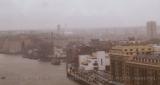 The Thames looking southeast from atop Tower Bridge, London