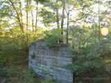 Abutment of crossing above the Agricultural Branch